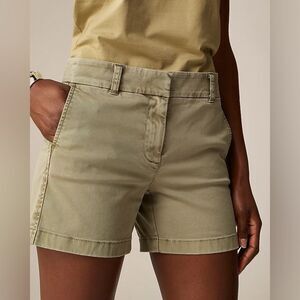 J. Crew Women's Green Chino Shorts 5" inseam Size 10